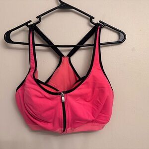 VSX Hot Pink Zip-Front Sports Bra